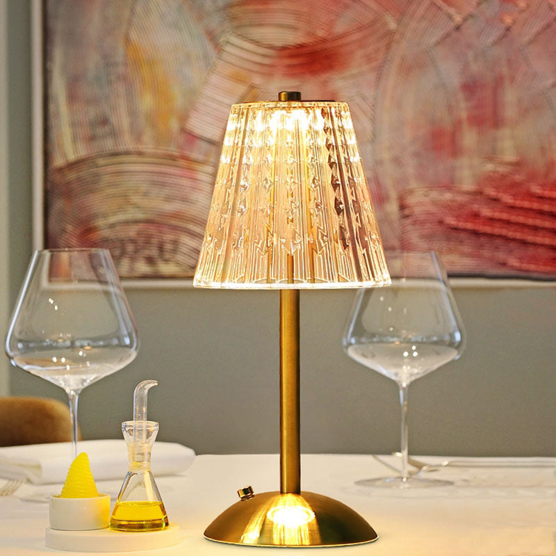 Lampe de Table Cristalline LED sans Fil