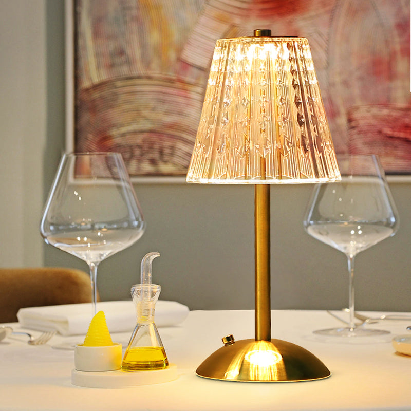 Lampe de Table Cristalline LED sans Fil