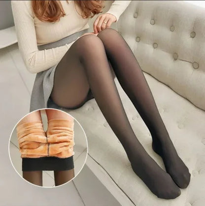 Legging Sculptant Polaire à effet transparent