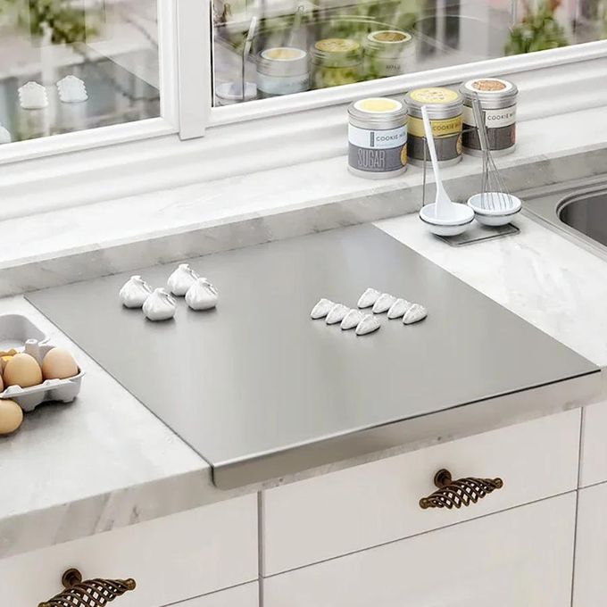 Planche à découper 50cm*35cm en inox alimentaire double face