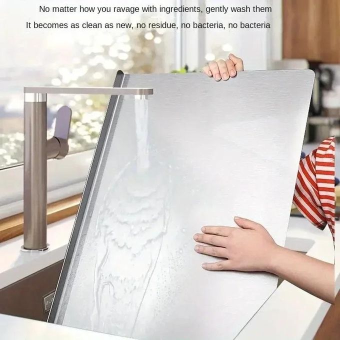 Planche à découper 50cm*35cm en inox alimentaire double face