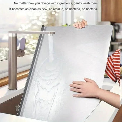 Planche à découper 50cm*35cm en inox alimentaire double face