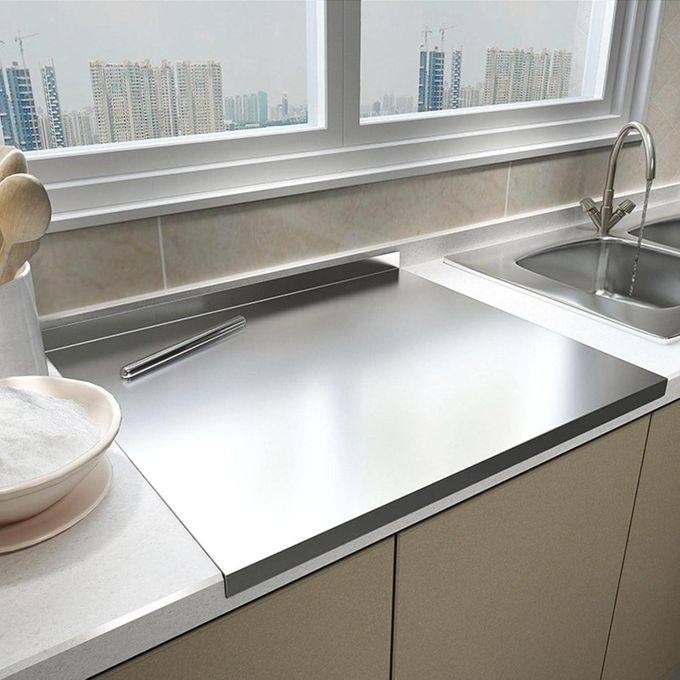 Planche à découper 50cm*35cm en inox alimentaire double face