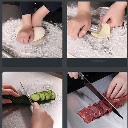 Planche à découper 50cm*35cm en inox alimentaire double face