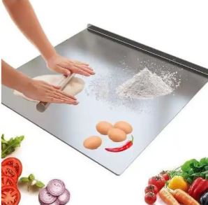 Planche à découper 50cm*35cm en inox alimentaire double face