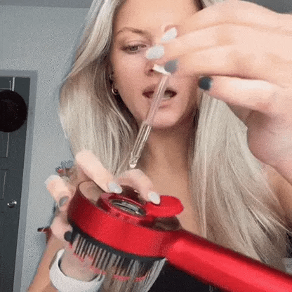 مشط تدليك فروة الشعر الكهربائية بتقنية الاهتزاز والأشعة الحمراء (scalp massage comb)