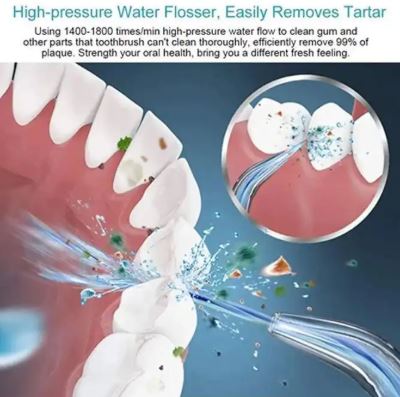 Hydropulseur Dentaire rechargeable USB pour nettoyage et blanchiment des dents