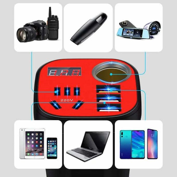 Onduleur Portable Multifonction 4-en-1 USB EV