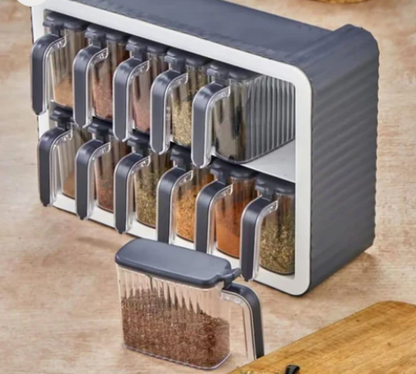 Ensemble de 12 Pots à Épices
