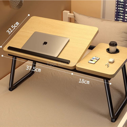 Bureau portable pliable avec porte-gobelet et angles réglables