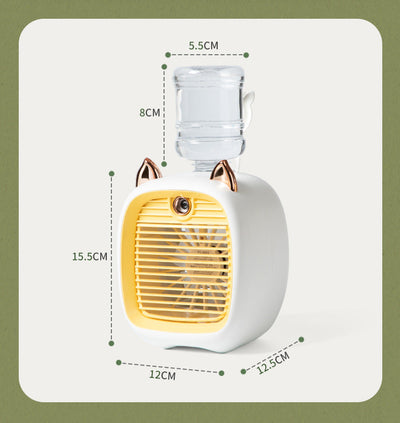 Mini Ventilateur à Brouillard d'Eau Rechargeable