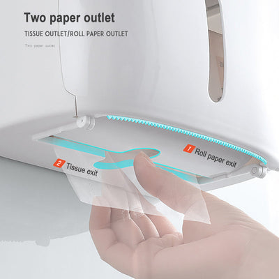 Distributeur Mural de Rouleaux de Toilettes Porte-Papier Hygiénique Étanche