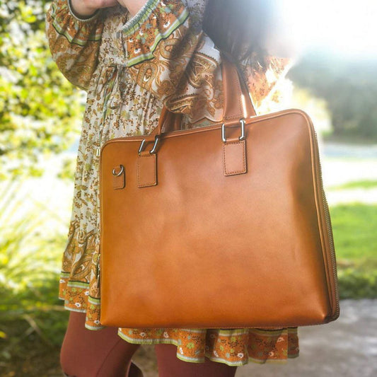 Sac pour Ordinateur Portable en Cuir