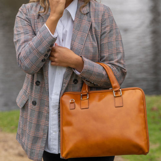 Sac pour Ordinateur Portable en Cuir