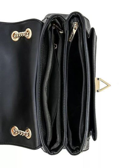 Sac noir ceinture dorée pour femme