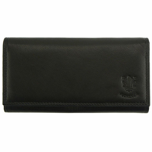 Porte-Feuille en Vrai Cuir Noir de luxe