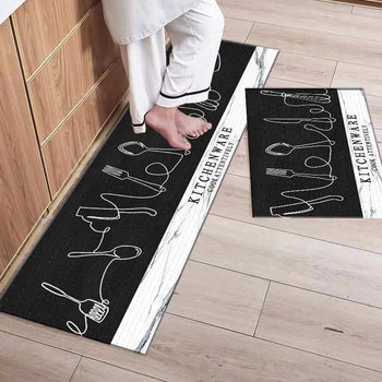 Ensemble de tapis de cuisine antidérapants 2 pièces