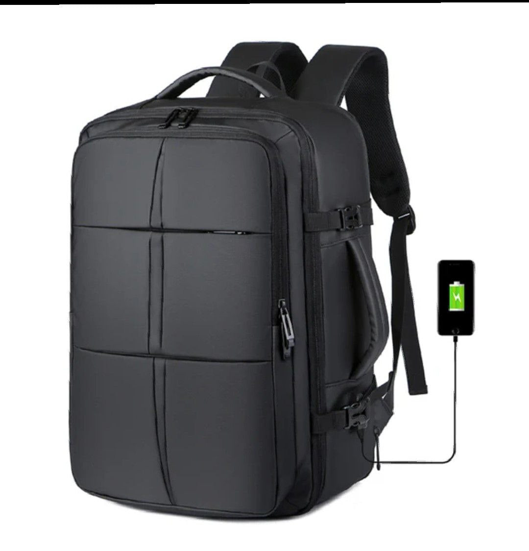 Sac à dos imperméable en nylon pour homme, personnalisable et idéal pour ordinateur portable