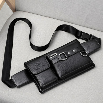 Sac banane en cuir PU homme Pratique et  élégant