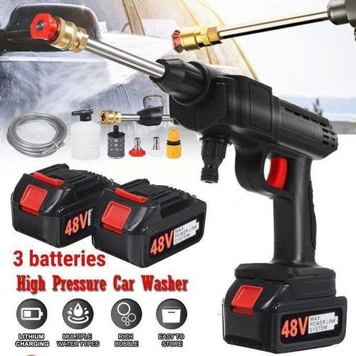 Pistolet à Eau Haute Pression Sans Fil 48V pour Lavage et Irrigation