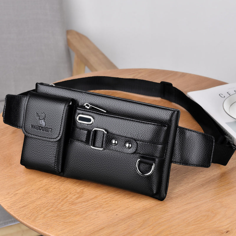Sac banane en cuir PU homme Pratique et  élégant